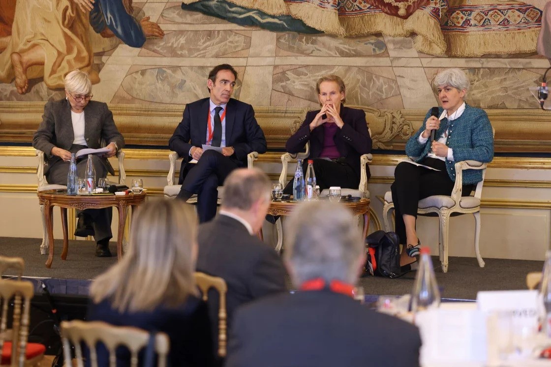 From left: Anni Podimata, Vice-President, European Parliament (2011-2014) - Giorgos Pagoulatos, Ambassador, Permanent Representative of Greece to the OECD - Christine Ockrent, Senior Producer, France Culture - Sylvie Goulard, Professor of Practice, Bocconi University, Deputy Governor, Banque de France (2018-2022)