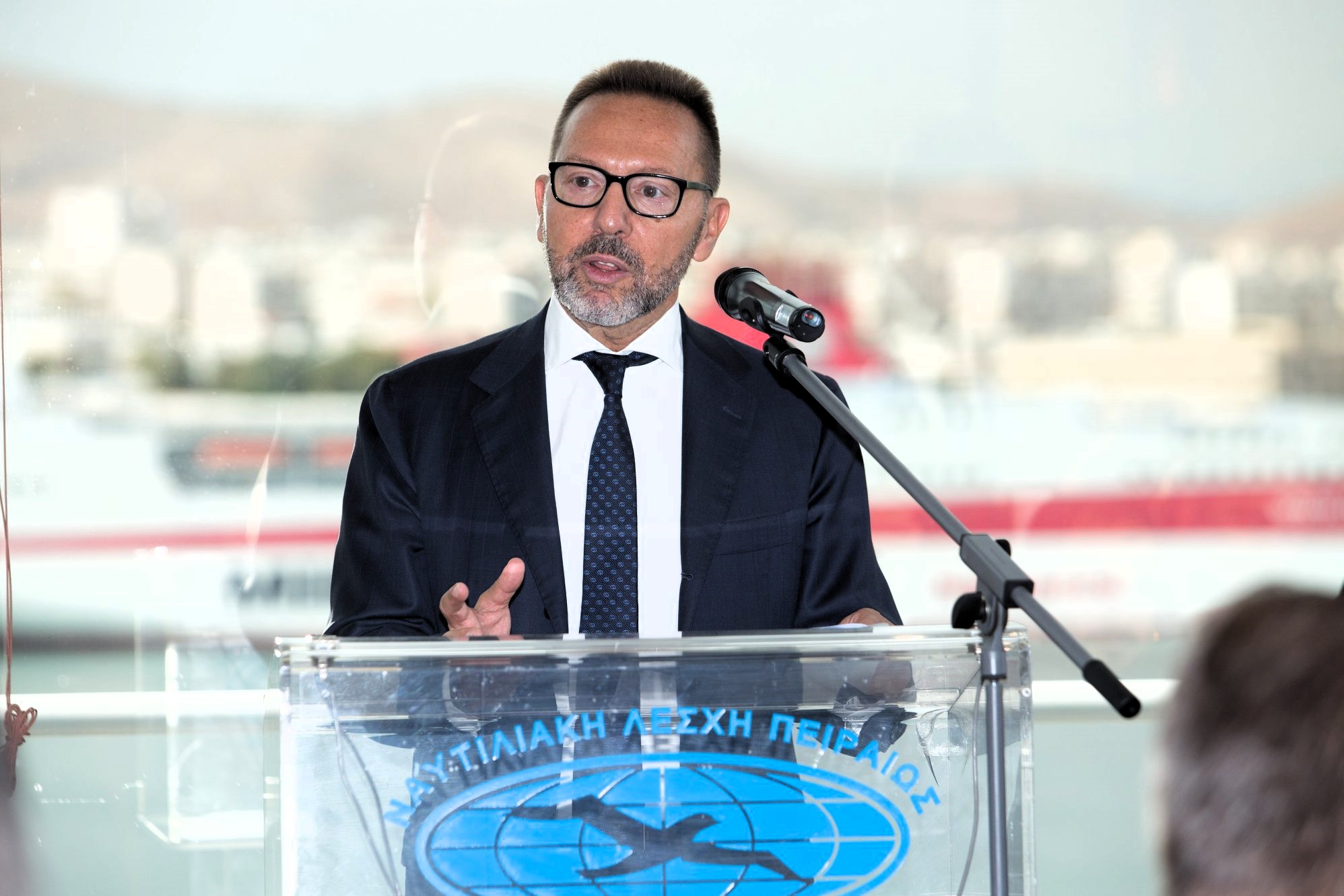 The Governor of the Bank of Greece, Yannis Stournaras, Piraeus Maritime GEOTRENDS.EU